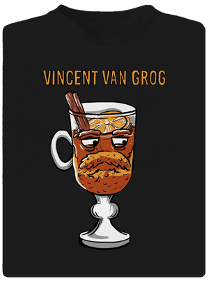 Vincent van Grog pánske športové tričko Black