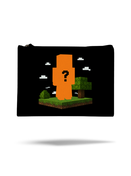 Minecraft z vlastnej fotky taštička Black