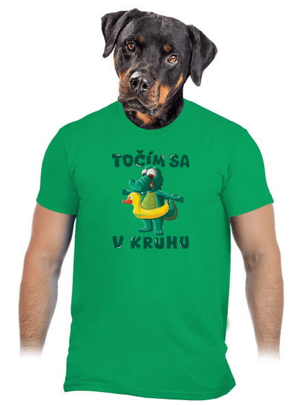 Točím sa v kruhu pánske tričko Kelly Green