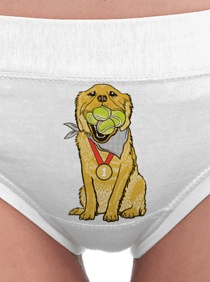 Zlatý retriever dámske nohavičky White