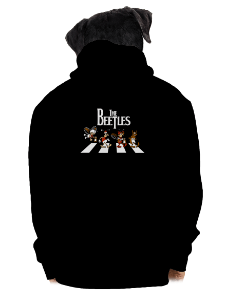 Beatles pánska mikina na zips Black