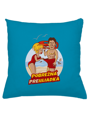 Pobrežná prehliadka vankúš Blue Turquoise