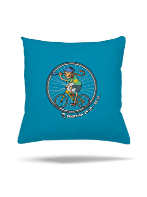 Cyklistický horoskop: Škorpión vankúš Blue Turquoise