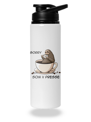 V presse flaša na vodu White