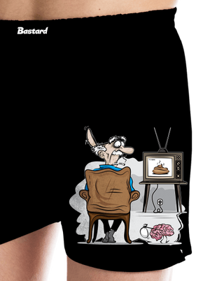 TV News pánske trenky Black