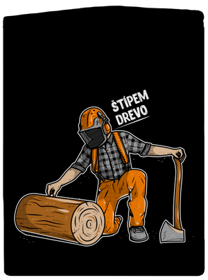 Drevorubač dámska mikina na zips Black