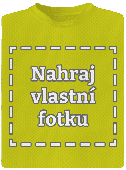 Vlastná potlač detské športové tričko Neon Yellow