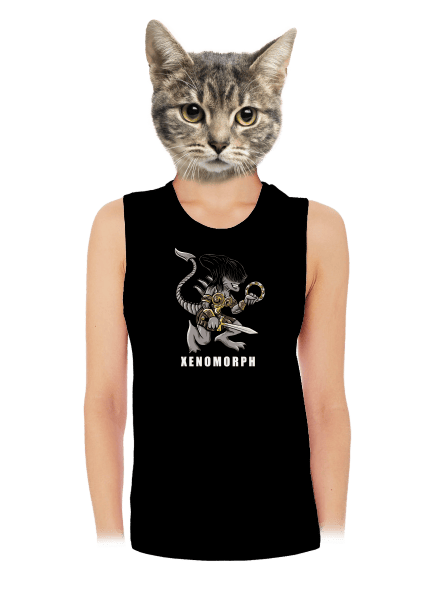 Xenomorph dámske tielko voľné Black