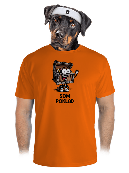 Som poklad pánske športové tričko Neon Orange