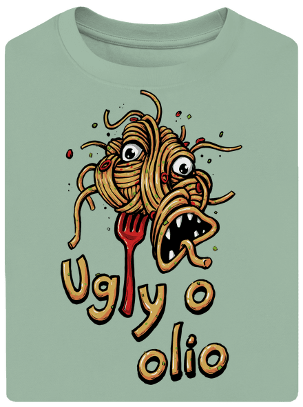 Ugly o olio unisex tričko oversized Sage