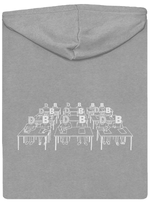 Cimrman: Debil, blbeček pánska mikina na zips Light Melange