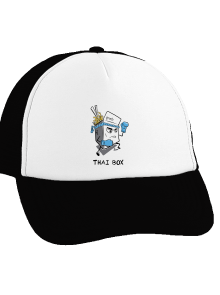 Thai box šiltovka truckerka Black cap