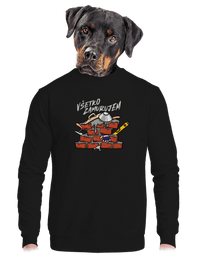 unisex mikina bez kapucne