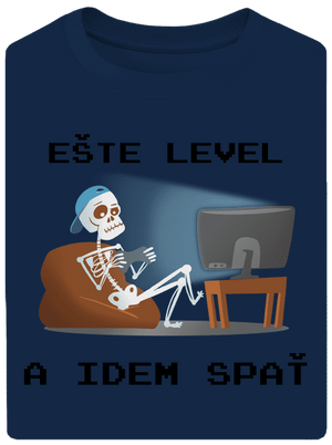 Ešte level unisex tričko oversized Midnight Blue