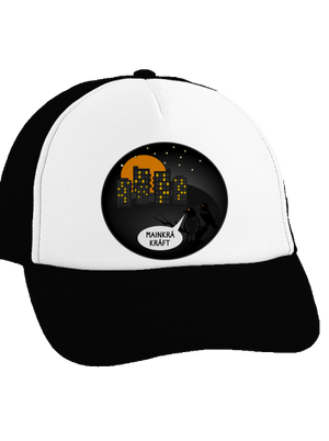 MainKráKráft šiltovka truckerka Black cap