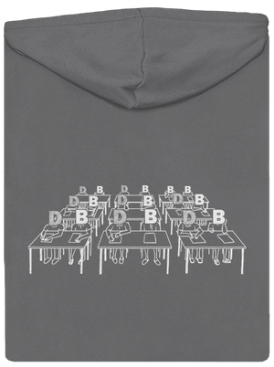 Cimrman: Debil, blbeček dámska mikina na zips Steel Gray