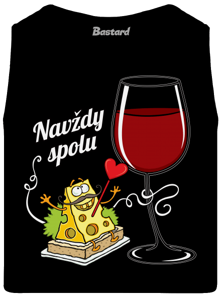 Navždy spolu pánske tielko Black