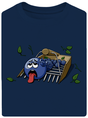 Čučoriedky unisex tričko oversized Midnight Blue