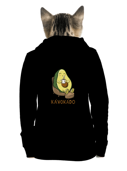Kávokádo dámska mikina na zips Black
