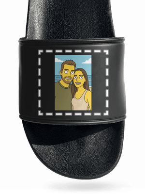 Simpsonovi z vlastnej fotky šľapky Black