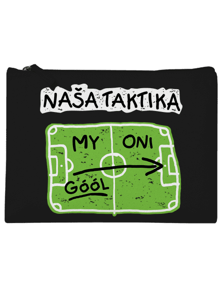 Naša futbalová taktika taštička Black