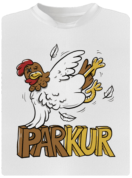 Parkur pánske športové tričko White
