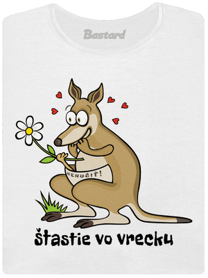 Šťastie vo vrecku dámske tričko s lemom White