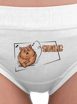 Mačací horoskop: Strelec dámske nohavičky White