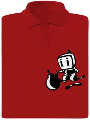 Bomberman pánska polokošeľa Red Mal