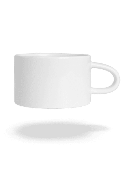 Bez potlače hrnček makronka White