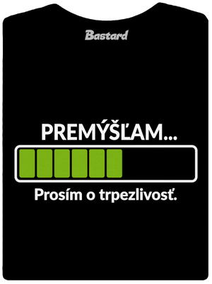 Premýšľam dámske tričko Black