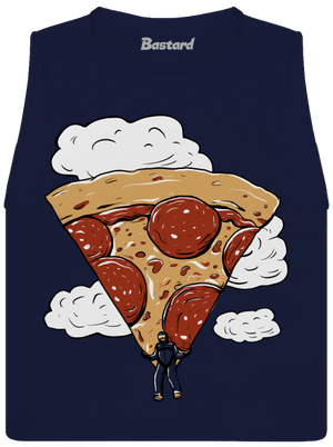 Pizzašutista dámske tielko voľné Navy