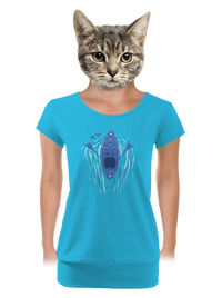 dámske tričko s lemom