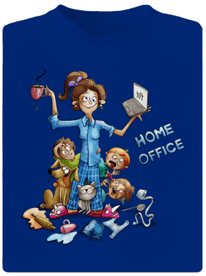 Mamičky home office pánske športové tričko Royal Blue Mal