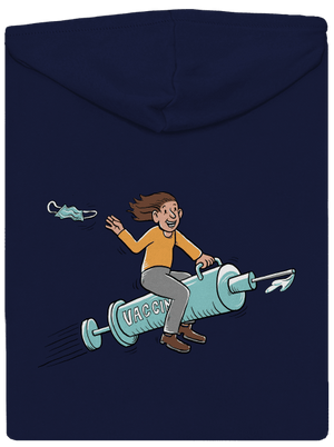 Oslobodenie pánska mikina na zips Navy