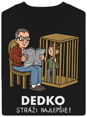 Dedko stráži najlepšie unisex mikina bez kapucne Black