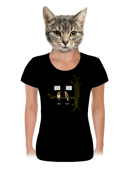 Beep and Peep dámske tričko Black