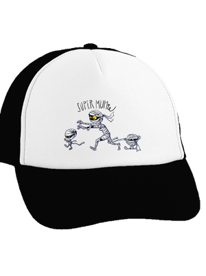 Super mumie šiltovka truckerka Black cap