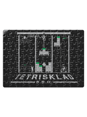 Tetrisklad puzzle White