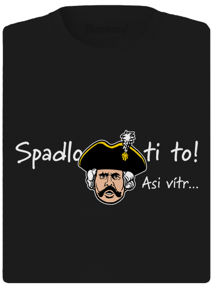 Spadlo ti to dámske športové tričko Black