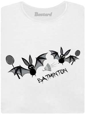 Batminton dámske tričko s lemom White