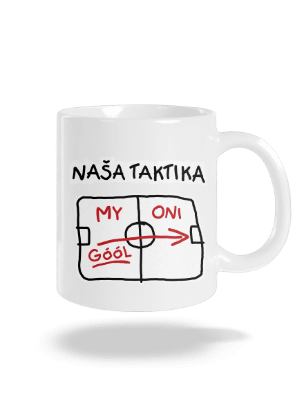 Naša taktika klasický hrnček White