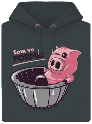 Vo forme unisex mikina premium Charcoal