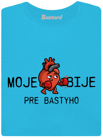 Moje srdce bije dámske tričko s lemom Blue Atol