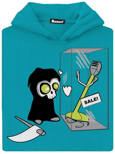 Smrtka detská mikina klokanka Hawaiian Blue