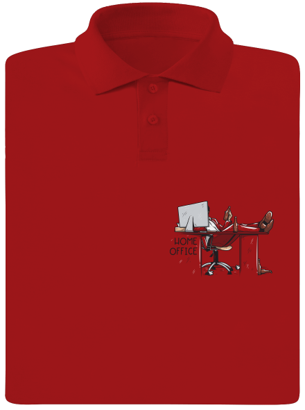 Home Office pánska polokošeľa Red Mal