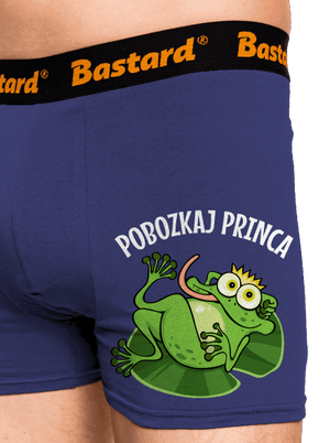 Pobozkaj princeznú a princa boxerky Blue Navy
