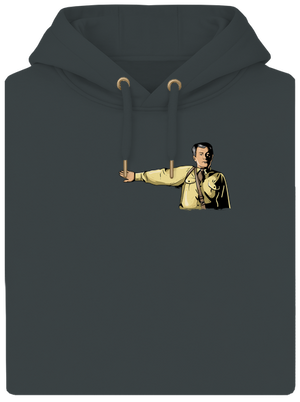 Volám sa unisex mikina premium Charcoal