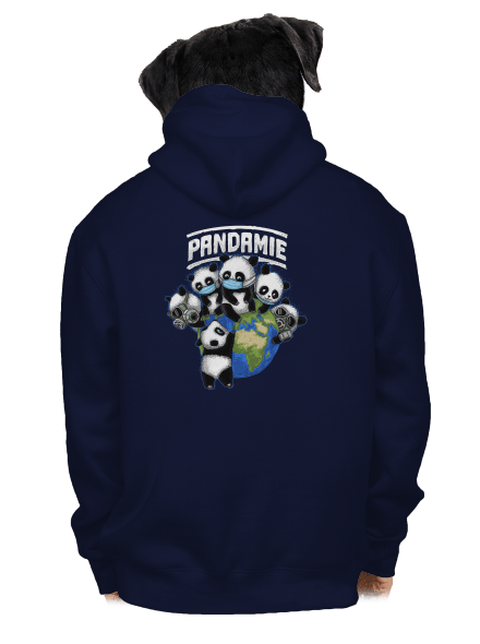 Pandamie pánska mikina na zips Navy