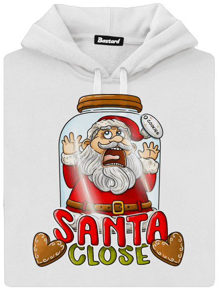 Santa Close dámska mikina klokanka White